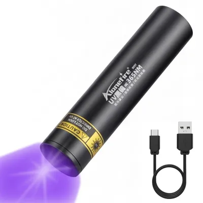 Zdjęcie produktu dla SV57 3W, mała latarka UV, 365nm, ładowana przez USB, mini, światło ultrafioletowe