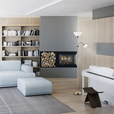 Image de Lampe sur pied avec lampe de lecture E27 1x60W + E14 1x25W Action 4065 Rabalux