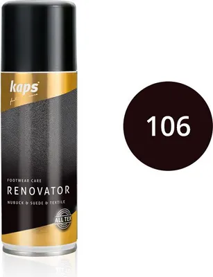 Produktbild von Renovator für Wildleder- und Nubukschuhe - Kaps Renovator - 200 ml - Dunkelbraun 106#