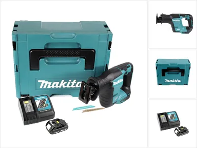 Produktbild von Makita DJR 188 RY1J Akku Reciprosäge 18 V Brushless Säbelsäge im Makpac + 1x 1,5 Ah Akku + Ladegerät