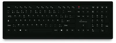Image de MediaRange Tastatur kabelgeb. ultraflachen Tasten (BE) sw