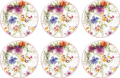 Produktbild von Villeroy & Boch Mariefleur Basic Frühstücksteller 6er Set D. 21,5cm Porzellan