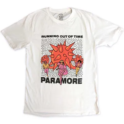 Zdjęcie produktu dla Paramore Running Out Of Time White L Koszulka