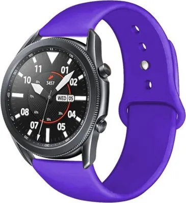 Produktbild von Strap-it Samsung Galaxy Watch 3 45mm Sportarmband (Lila)