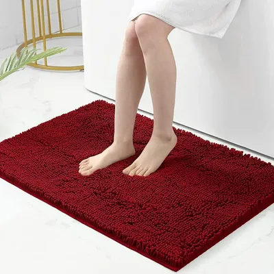 Immagine prodotto di Tappetino da bagno in chenille con base antiscivolo, 60 x 90 cm