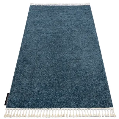 Immagine prodotto di Tappeto BERBER 9000 blu Frange berbero marocchino shaggy azzurro 160x220 cm