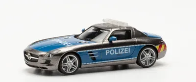 Produktbild von Herpa PKW MB SLS AMG Polizei Showcar 096515