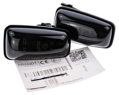 Produktbild von BRANDT Seitenblinker Set LED Kotflügel Blinker + Kabel Schwarz passend für Peugeot 106 I II 306 I 806 I 406 I II 806 I Partner I Expert I Van Fiat Scudo I Blinkleuchten