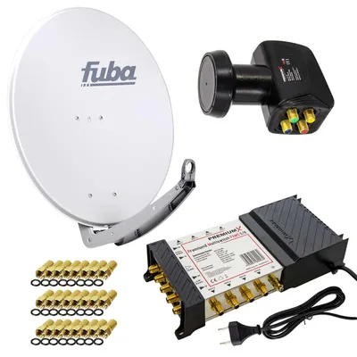 Produktbild von PremiumX Satelliten-Komplettanlage Fuba DAA 780 G Antenne 5/8 Multiswitch LNB F-Stecker
