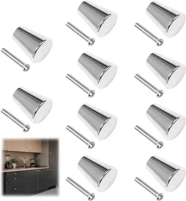 Obrázek produktu pro Kulaté nábytkové knoflíky, 10 kusů, moderní styl, do kuchyně