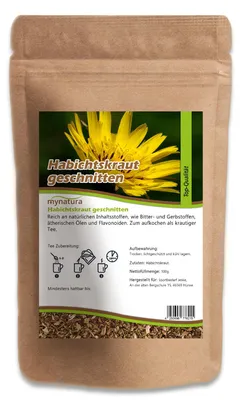 Produktbild von Mynatura getrocknetes Habichtskraut geschnitten – ab 100g Beutel - 100g