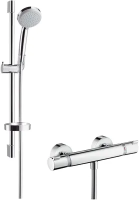 Image de Hansgrohe Combiné de douche Croma 100 Vario / Ecostat Comfort Unica C 650mm