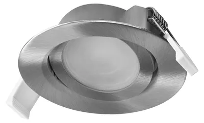 Produktbild von OSRAM Spot Set LED Einbaustrahler DIM 4,9W 120° Satin-Nickel, 3er Set Deckenspot dimmbar Phasenabschnitt, warmweiß IP20
