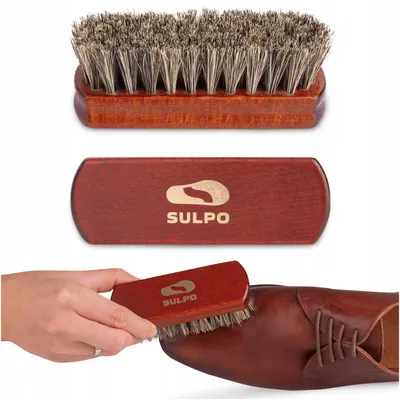 Produktbild von Sulpo Holz Schuhbürste mit Rosshaar zum Polieren und Reinigen