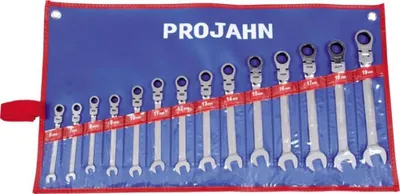 Produktbild von Projahn GearTech Schlüssel Satz Rolltasche flexibel 14 -tlg. 6 - 7 - 8 - 9 - 10 - 11 - 12 - 13 - 14 - 15 - 16 - 17 - 18 - 19 mm