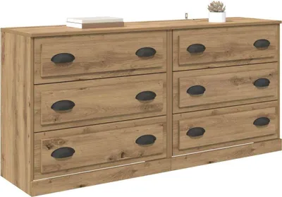 Obrázek produktu pro vidaXL Příborníky 2 ks Artisan dub 70 x 35,5 x 67,5 cm