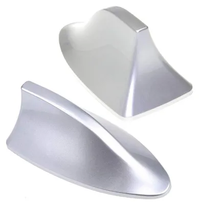 Auto-Haiantenne mit Verstärker, AM/FM, silber, universell