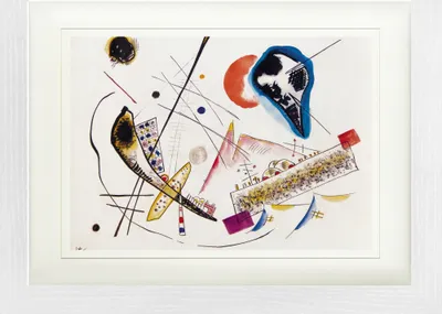 Produktbild von Wassily Kandinsky Gerahmtes Bild Mit Edlem Passepartout | Wand-Bilder | Im Bilderrahmen - Lyrische Komposition, 1922 (30 x 40 cm)