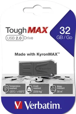 Image de Verbatim ToughMAX - Clé USB à mémoire flash - 32 Go - USB 2.0