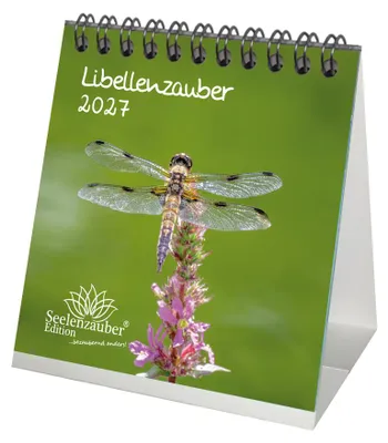 Produktbild von Libellenzauber Tischkalender 10x10cm für 2027 - Seelenzauber