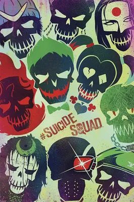 Image de Suicide Squad - Skulls - poster print - taille 61x91,5 cm