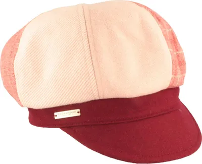 Seeberger knautschbare Patchwork Balonmütze in rot
