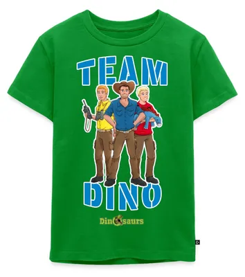 Produktbild von Spreadshirt Dinosaurier Team Dino Kinder Premium T-Shirt, 98/104 (2 Jahre), Grün