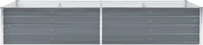 Zdjęcie produktu dla vidaXL Podwyższona grządka ogrodowa, stal ocynkowana, 240x80x45 cm, kolor szary