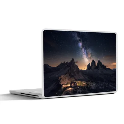 Produktbild von MuchoWow® Laptop Aufkleber Sticker Cover Dolomiten - Sternenhimmel - Italien 40x30 cm - Laptop Dekoration - Selbstklebend