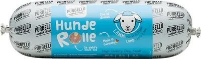 Produktbild von PURBELLO Hundewurst Lamm mit Möhren & Erbsen