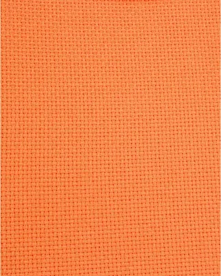 Immagine prodotto di Permin Precut 14 ct. Aida 357 Colore 275 Arancione brillante, tessuto per punto croce 43x50 cm