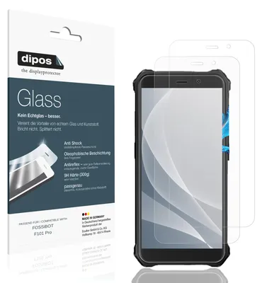 Image de 2x Protection écran pour FOSSiBOT F101 Pro mat Verre souple Film Protecteur 9H dipos