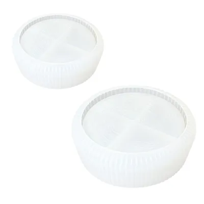 Produktbild von 2 Stück Silikonform, Silikonformen Gießformen,Silikonform Kerzen,DIY Kerzen Silikonform,für Duftkerzen, Blumentöpfe & Deko-Schalen,1x Groß & 1x Klein
