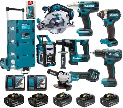 Obrázek produktu pro Sada akumulátorového nářadí Makita DLX6135TX1 18 V, 3×5 Ah