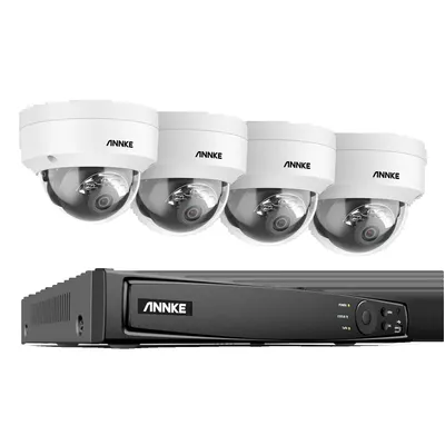 Produktbild von Netzwerk-Video-Sicherheitssystem, 8MP Auflösung, Bewegungserkennung, 8CH NVR 4 Stück Kamera-b, Keine-b