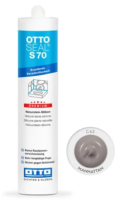 Produktbild von Ottoseal S70 Premium-Naturstein-Silikon 310ml Farbe: Manhattan C43