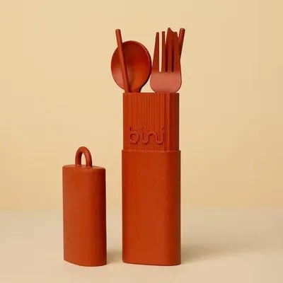 Productafbeelding van BINI Nomade bestekset, terracotta kleur