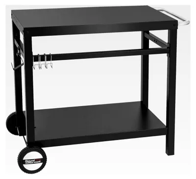 Produktbild von Grillwagen Beistelltisch für den Außenbereich, multifunktionaler Arbeitstisch für BBQ und Servierwagen 85x50cm