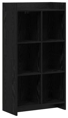 Image de Étagère vidaXL en chêne noir 59 x 30 x 111 cm, aggloméré