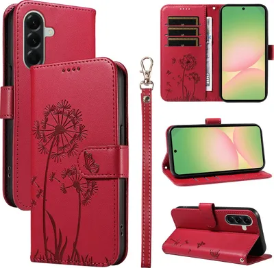 Produktbild von Samsung Galaxy A57 Hülle - Coverup Pusteblume Klapphülle - Rot