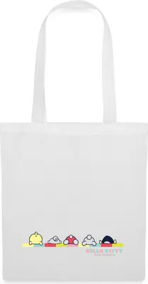 Produktbild von Spreadshirt Hello Kitty And Friends Pose Stoffbeutel, One size, Weiß