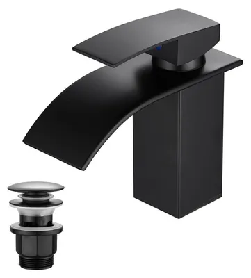 Produktbild von Waschtischarmatur Wasserfall Einhandmischer Chrom 80mm Auslaufhöhe