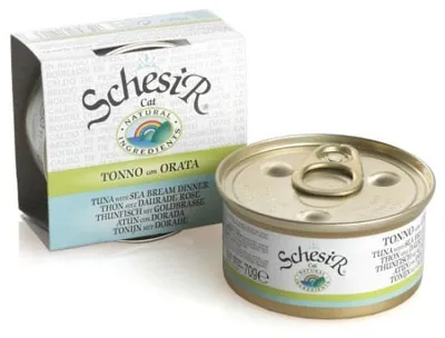 Produktbild von Schesir 8005852615213, Adult, jede Rasse, Gilt-head bream, Thunfisch, 70 g