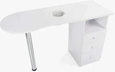 Produktbild von Maniküretisch mit Aspirator Schubladen und Verchromter Stange Leopard