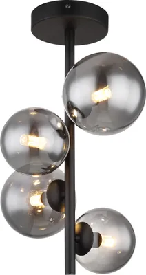 Produktbild von Globo Lighting Deckenleuchte Metall schwarz matt, 4x G9 LED