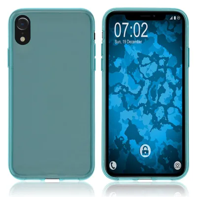 Produktbild von PhoneNatic Case kompatibel mit Apple iPhone Xr - türkis Silikon Hülle transparent Cover
