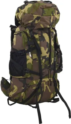Produktbild von Langlebige Wanderrucksack Grün Tarnfarben 60 L Oxford-Gewebe Tischplatten Möbel8817270