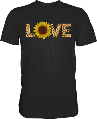 Produktbild von Love Sonnenblumen T-Shirt Gärtner Geschenk – Black / S