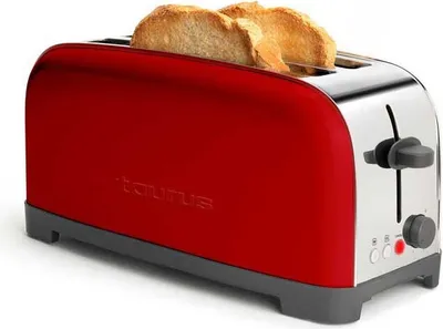 Immagine prodotto di Tostapane a 2 fette, 1400w, rosso Taurus 960654000