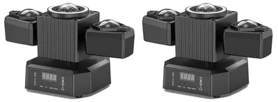 Immagine prodotto di Luce a testa mobile, effetti RGBW, controllo DMX, nero, spina UE